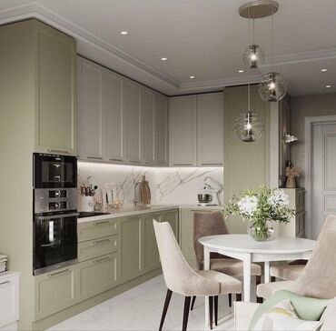 Sifarişlə mətbəx mebeli: Sifarişlə mətbəx dəsti, Özü çəkən petlələr, Mat laminat, Kredit var, Rayonlara çatdırılma, Pulsuz çatdırılma — 11