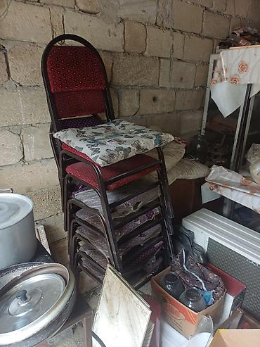 Оборудование для ресторанов, кафе: Kafe/restoran avadanlıqları – paket satılır Tərkib: - Açıq hava üçün — 6
