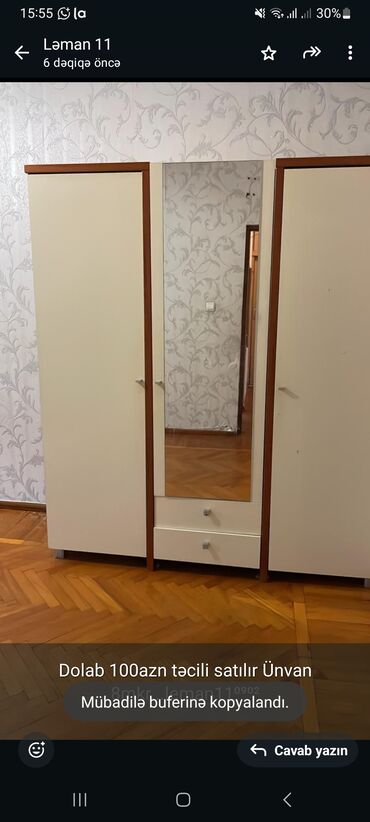 Mətbəx mebeli: Dolab 100azn təcili satılır Ünvan 8mkr. leman11⁰⁹⁰²