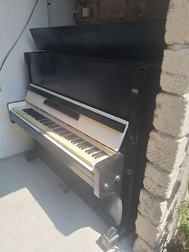 piano gallery: 2 pedallı "KUBAN" pianosu. Bütün dilləri yerindədir. Simlərində, bel — 4