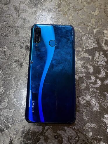 сотовый телефон fly: Huawei P30 Lite, 2 GB, rəng - Göy, Düyməli, Barmaq izi, İki sim kartlı