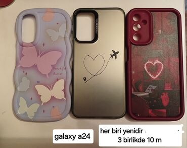 işləmiş kamera: Samsung Galaxy A24 üçün 3 ədəd telefon qabı dəsti. - Model uyğunluğu