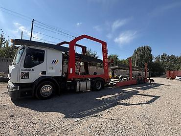 прицеп автовоз на 3 машины: Автовоз Renault с полуприцепом-транспортером BLEIRAS/LOHR - Сцепка — 1