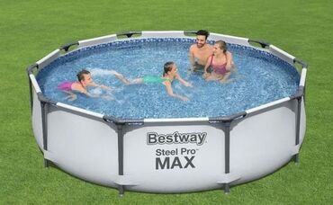 ролик для тренировки: Огромный семейный бассейн Bestway Steel Pro Max — ЛЕТО начинается