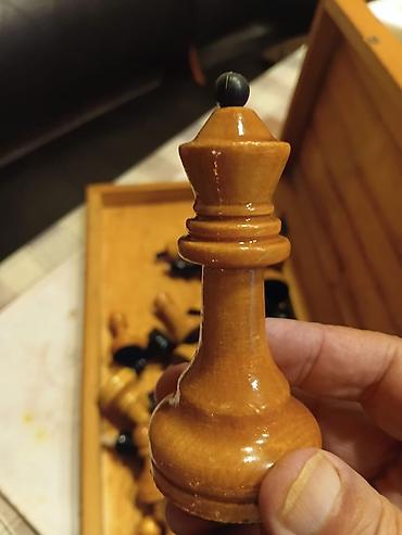 İdman oyunları: Taxta şahmat dəsti - Material: tamamilə taxtadan hazırlanmış lövhə və — 3