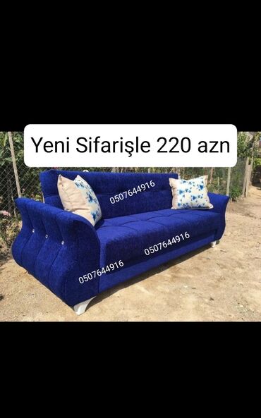 Sifarişlə divanlar: Di̇van-kravat, Qonaq otağı üçün, Parça, Bazalı, Açılan — 1