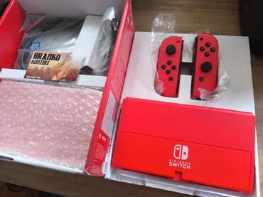 Nintendo Switch: JEDINSTVENA PONUDA! Mario - Red Edition Nintendo Switch OLED konzola — 1