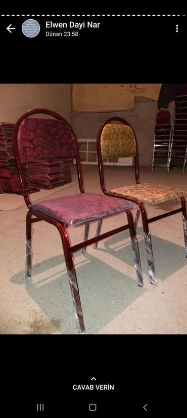 Stullar: Stul stol 13 azn 20 azn dek Istediyiniz Rengde Kojadan ve Parcadan — 17