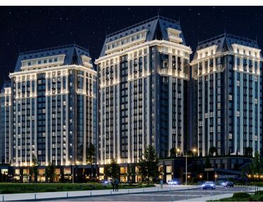 цены на недвижимость в бишкеке 2023: 2 комнаты, 81 м², Элитка, 18 этаж, ПСО (под самоотделку)