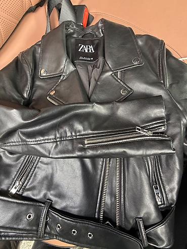 кожаная куртка мужская: Кожаная куртка, Zara, S — 4