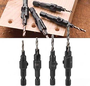 hilda laser: SET BURGIJA ZA SRAFOVE 4 KOM | HSS set burgija za busenje drveta sa — 5