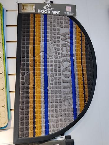 mat: Полукруглый придверный коврик Meet Door Mat. - Форма: полумесяц, с — 1