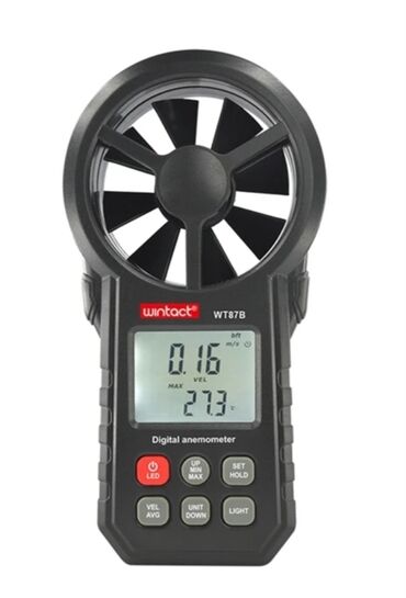 Məsafə ölçənlər, ruletkalar: Anemometr. Model: WINTACT WT87B bluetooth. Rəqəmsal külək sürəti