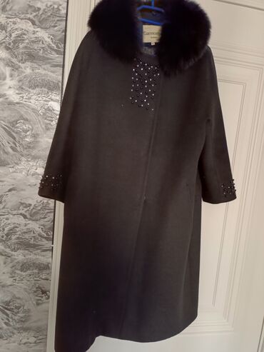 женский плащ кожаный длинный: Пальто, Зима, Кашемир, По колено, 3XL