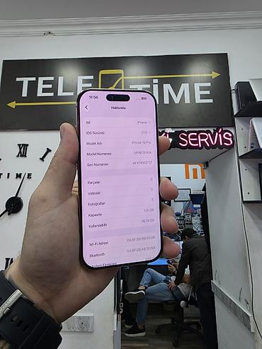 iphone 11 pro ref: IPhone 16 Pro, 128 GB, Desert Titanium, Zəmanət, Simsiz şarj, Face ID — 2