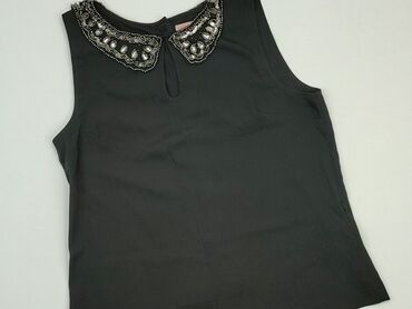 czarne bluzki z koronką plus size: Блуза жіноча, M, стан - Хороший