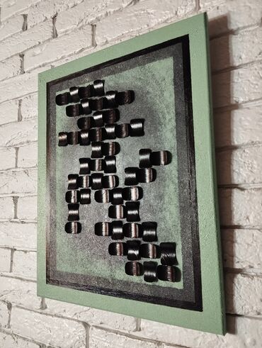 живописные картины художников: Абстрактная настенная Картины с рельефом Размер: 40х50, Авторские