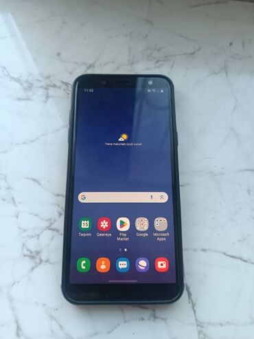 Samsung: Samsung Galaxy J6, 32 GB, rəng - Qara, Barmaq izi, İki sim kartlı, Face ID