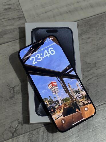 оптом телефоны: IPhone 15 Pro Max, Колдонулган, 256 ГБ, Заряддоочу түзүлүш, Каптама, 91 %