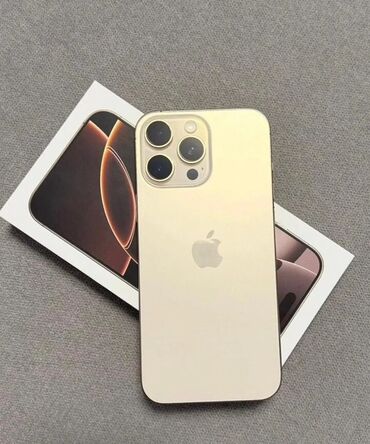 спортивные наушники бишкек: IPhone 16 Pro Max, Колдонулган, 512 ГБ, Алтын, Куту, 93 %