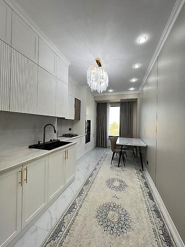town: 2 комнаты, 80 м², Ак-Кеме Элитка, 6 этаж, Евроремонт — 3