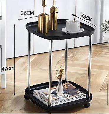 Столы: Столик на колёсах габариты: 36 × 36 × 47 см (Д×Ш×В) — удобно для — 3