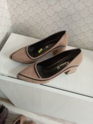 женские туфли с открытой пяткой: Туфли, Размер: 38, цвет - Бежевый, Новый