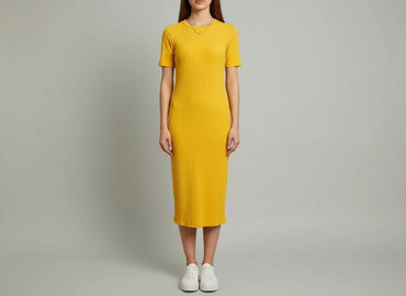 sukienki chabrowe dla puszystych: H&M, Sukienka damska, rozmiar S
