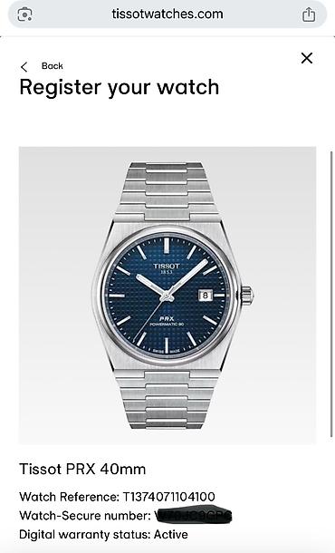 часы orient: Механические Tissot PRX Powermatic 80 - Коллекция: PRX - Механизм — 7