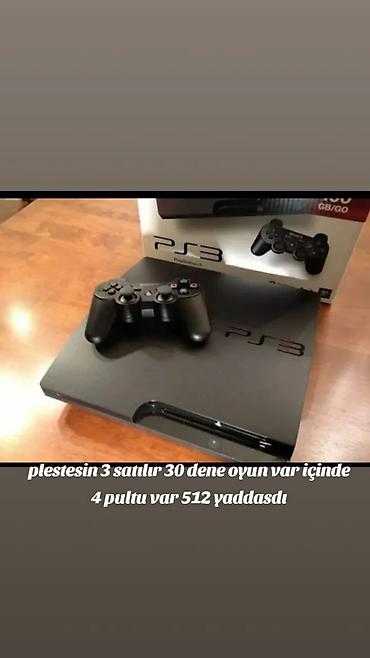 PlayStation 3 (PS3) oyun konsolu - 512 GB yaddaş - Daxilində 30 ədəd