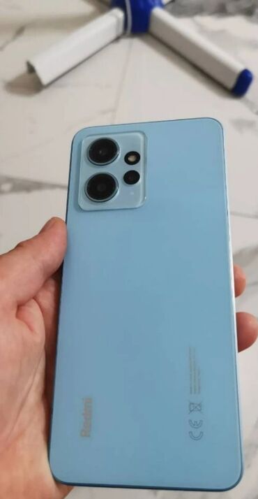 Redmi: Redmi Note 12, 256 GB, rəng - Göy, Barmaq izi