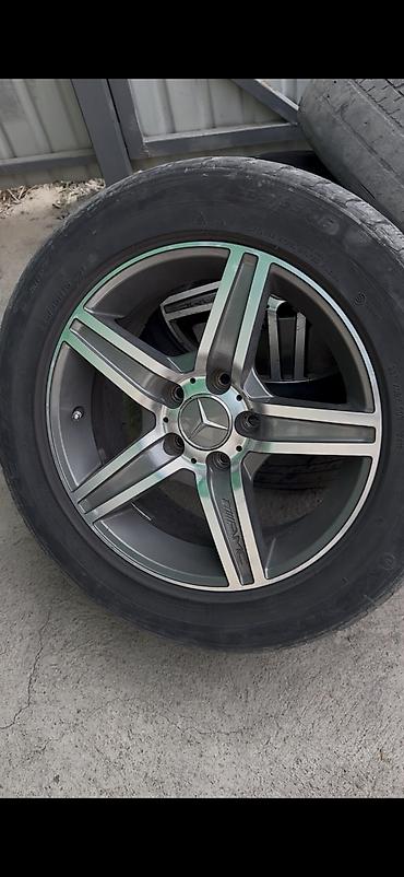 r20 28535: Литые Диски R 16 AMG, Комплект, отверстий - 5, Б/у — 4