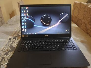 Monitorlar: Acer noutbuk – 15.6" Full HD 1080p ekranlı Texniki xüsusiyyətlər: -