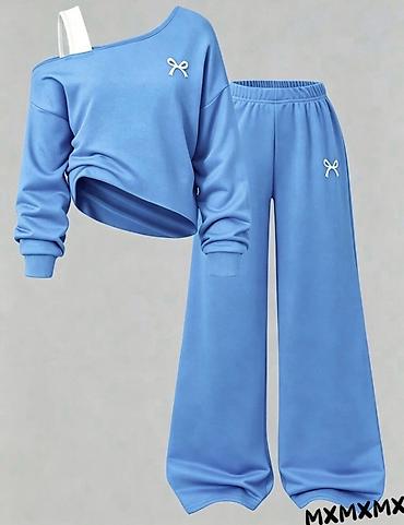 link: Ženski komplet trenerke – duks + pantalone širokih nogavica 2700din S — 5