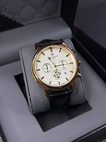Наручные часы: Klassik kişi qol saatı – Patek Philippe üslubunda, xronoqraf — 1