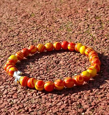 Narukvice: Kalist ručno rađene kamene brojanice od crvenog ahata, sa blagoslovom — 12