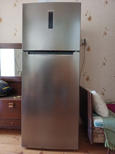 продаю холодильник бу: Б/у 2 двери Hoffman Холодильник Продажа, цвет - Серый, С колесиками