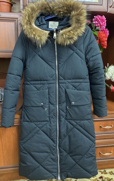женские зимние куртки на синтепоне: Пальто, Зима, По колено, На молнии, S (EU 36), M (EU 38)
