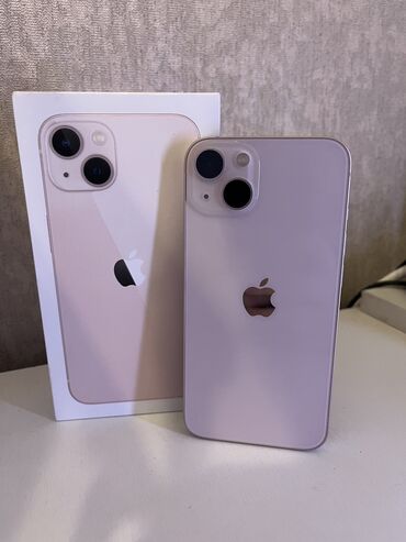 Apple iPhone: IPhone 13, 128 GB, Çəhrayı, Zəmanət, Simsiz şarj, Face ID