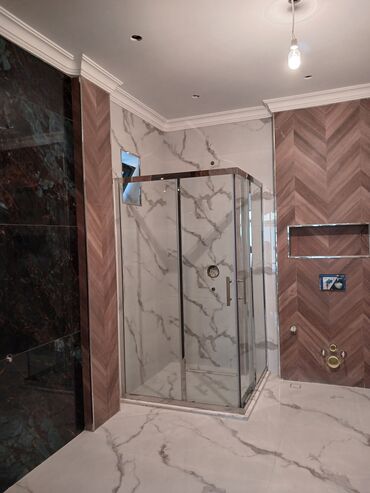Duş kabinaları, arakəsmələr: Yeni Arakəsmə, Künc üçün, Ödənişli çatdırılma — 7