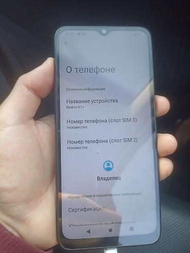 Уюлдук телефондор жана аксессуарлар: Redmi, Redmi A1 Plus, Колдонулган, 32 ГБ, түсү - Кара, 2 SIM — 1