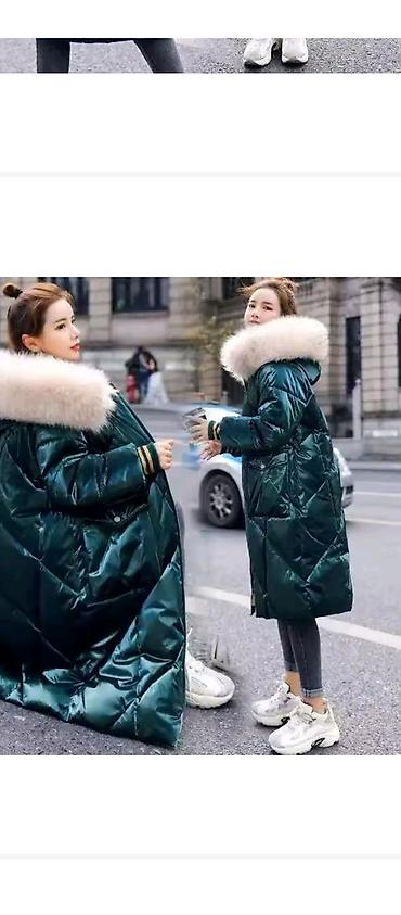 Paltolar: Qadınlar üçün qışlıq palto/parkalar - Model: Uzun, kapüşonlu, qalın — 2