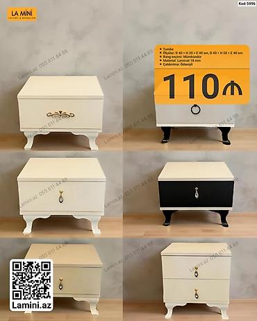 круглый стол на заказ: Tumba – La Mini (Kod: 5996) - Ölçülər: • 1 qatdan: D 40 × H 30 × E — 1