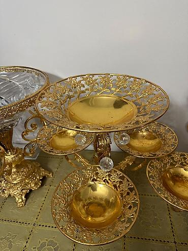 Сервировочная посуда и аксессуары: Дубайские. Набор декоративных этажерок/фруктовниц в классическом — 3