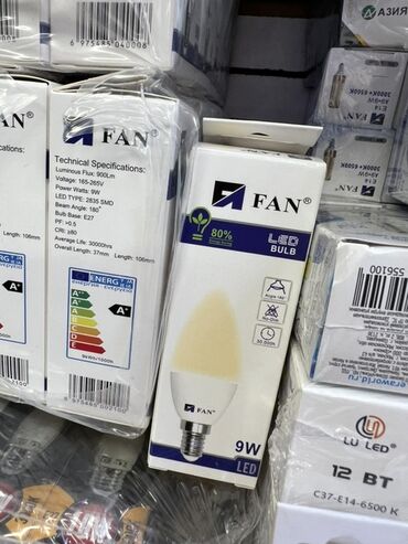 антифриз теплый дом: LED-лампа FAN, свеча, 9W - Тип: LED (2835 SMD) - Цоколь: E27 -