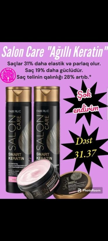 saç tökülməsinə qarşı dərman: Salon Smart Keratin Şampun 200 ml Salon Smart Keratin Balzam 200 ml