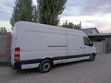 Транспорт: Mercedes-Benz Sprinter, длинная база, высокий крыша, белый фургон — 3