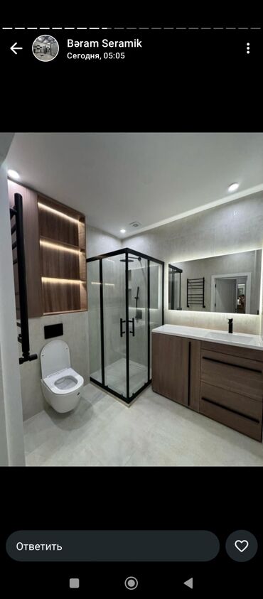 Duş poddonları: Duş gövdəsi/qabının hazırlanması – keramika və mərmər plitələrdən — 41