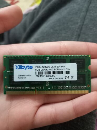 diz üstü kompüterlər: 8 gb ram DDRL3 noutbuk üçün