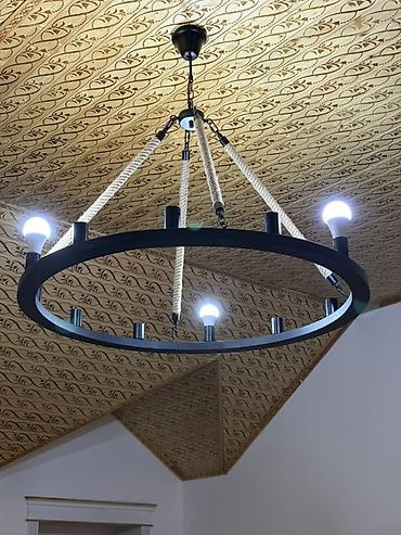 lüstr: Çılçıraq, 10 və daha çox lampa, Metal — 4